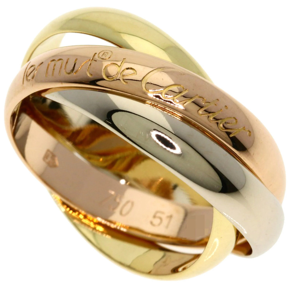 CARTIER 18k Gold Trinity Ring #51
